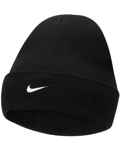 Nike Swoosh Knitted Hats & Beanies - Black