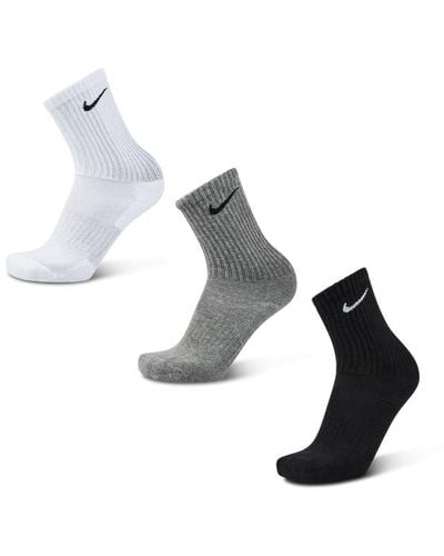 Nike Everyday Cushioned Crew 3 Pack Calcetines - Blanco