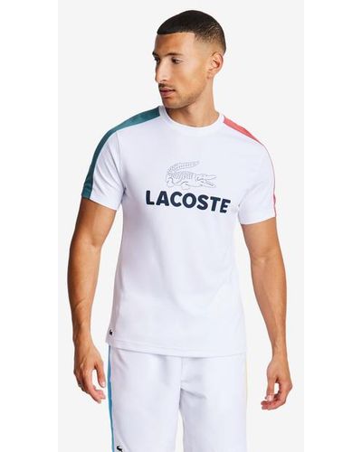 Lacoste Big Croc Logo T-shirts - White