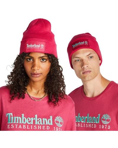 Timberland Established 1973 Knitted Hats & Beanies - Pink