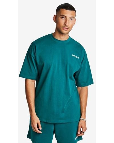 Banlieue B+ Script T-Shirts - Vert