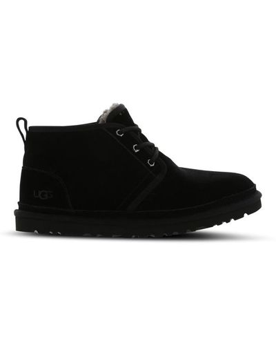 UGG Zapatos de piel con cordones - Negro