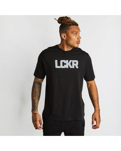 LCKR Wordmark Logo T-shirts - Black