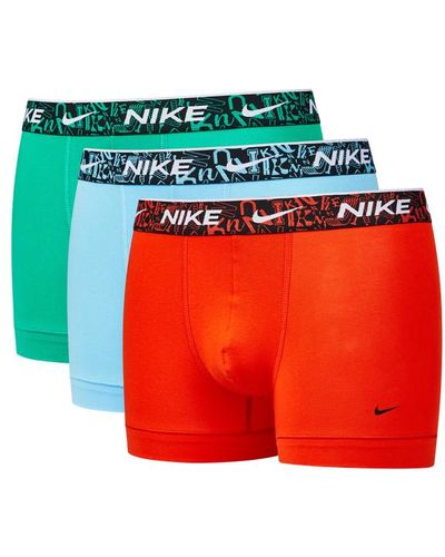 Nike Trunk 3 Pack e Sous-vêtements - Rouge