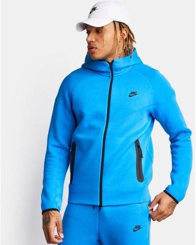 Nike Tech Fleece Hoodies - Blauw