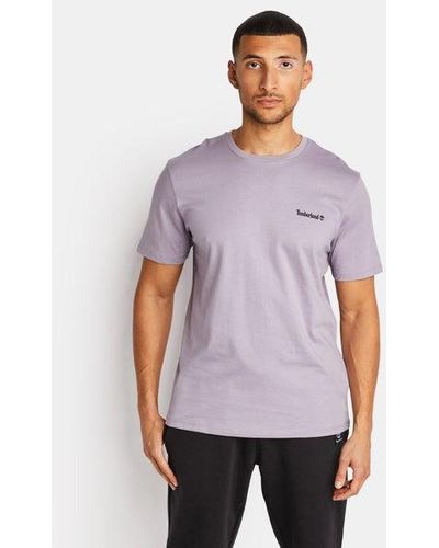 Timberland Linear Logo T-shirts - Paars