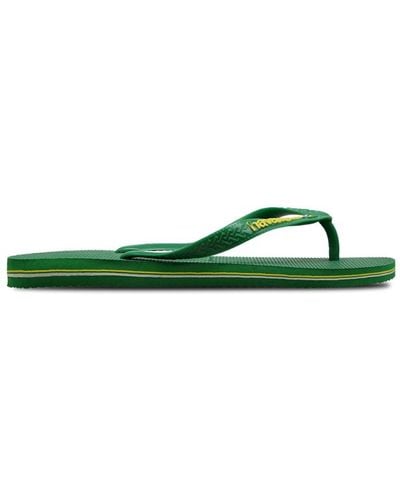 Havaianas Brasil Logo Flip-flops And Sandals - Green