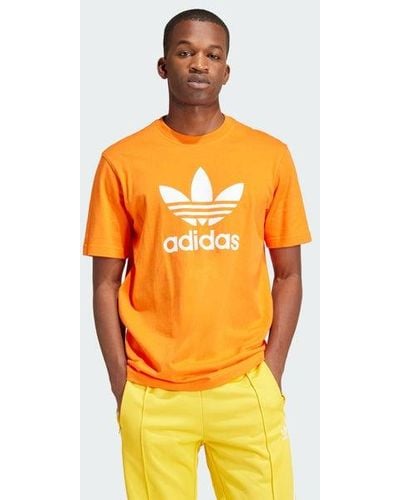 adidas Trefoil T-Shirts - Orange