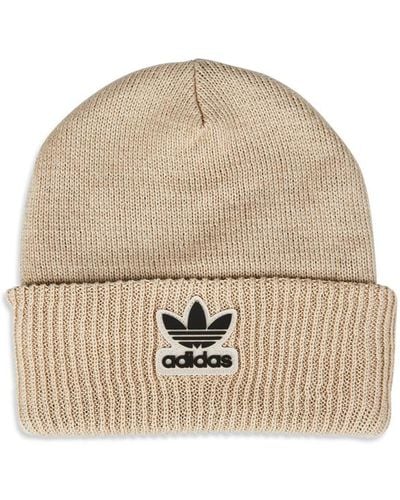 adidas Trefoil Knitted Hats & Beanies - Natural