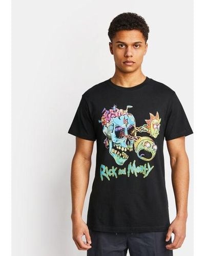Merchcode Rick & Morty T-shirts - Zwart