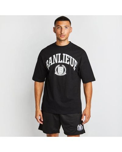 Banlieue Crest T-shirts - Black