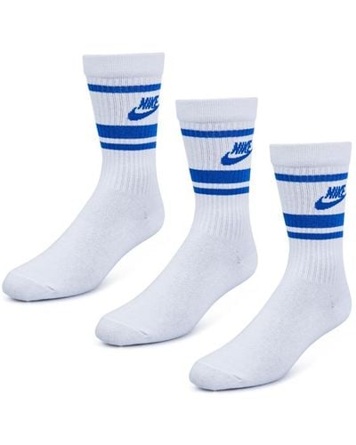 Calcetines baloncesto Nike Crew Everyday azules (3 pack)
