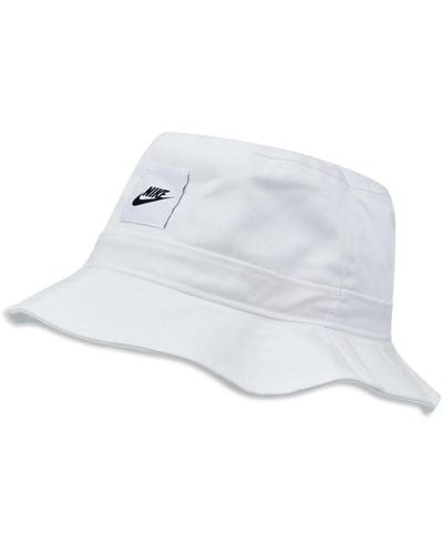 Nike Bucket Hat Caps - White