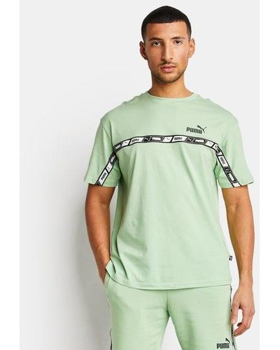 PUMA Essentials+ Tape T-shirts - Green