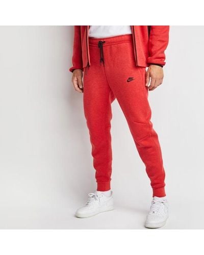 Nike Tech Fleece Pantalones - Rojo