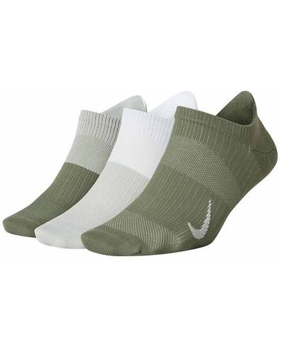 Nike Everyday Lightweight No-show Socks (3 Pairs) - Green