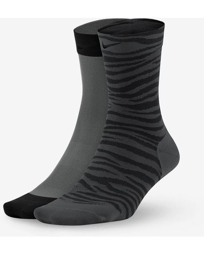 Nike Sheer Training Ankle Socks (2 Pairs) - Black