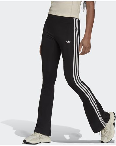 adidas Originals Flared Stretchy Sweatpants - Black