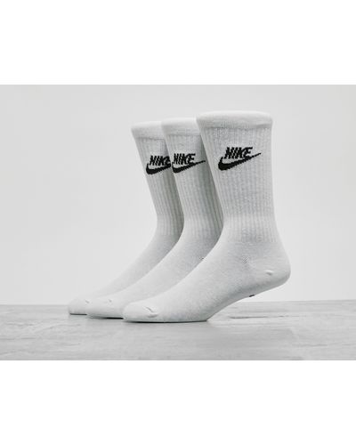 Nike Sportswear Everyday Essential Crew Socks (3 Pack) - Grey