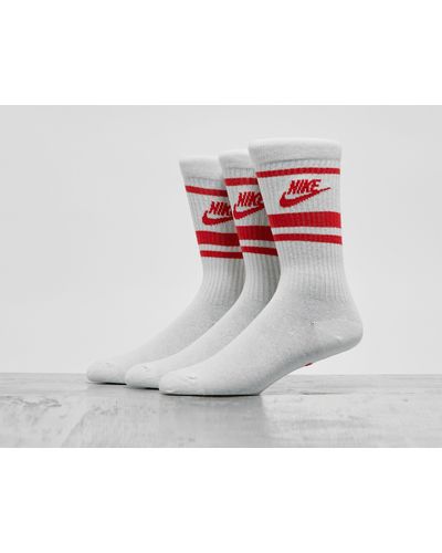 Nike 3-pack Essential Stripe Socks - Grey