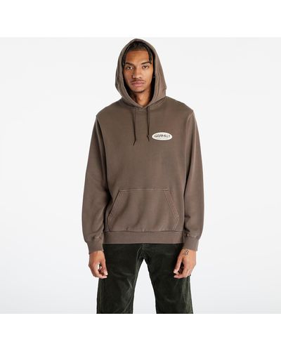 Gramicci Original Freedom Oval Hooded Sweatshirt Unisex Pigment - Brown