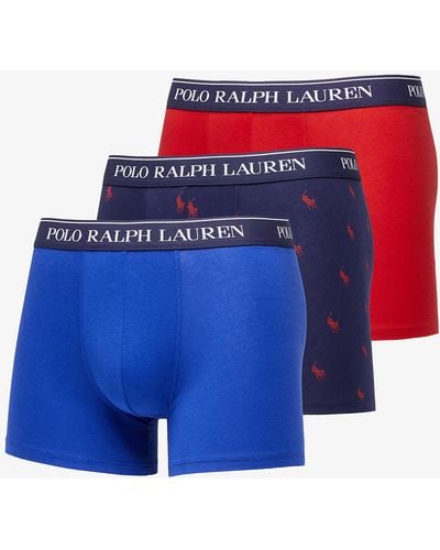 Ralph Lauren Boxer Brief 3-pack S - Blauw