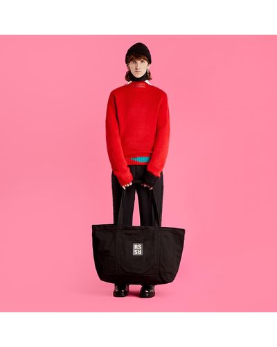 Raf Simons Vintage knit sweater with contrasting details - Pink