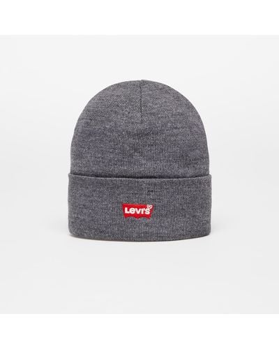 Levi's Batwing embroidered beanie - Grau