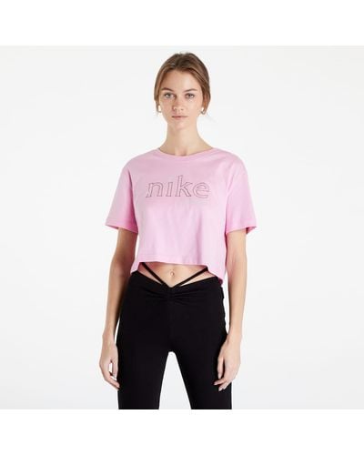 Nike Cropped t-shirt pink - Lila