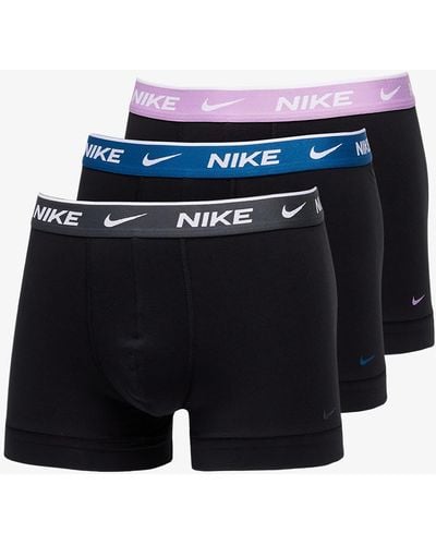 Nike Trunk 3-pack black - Blau