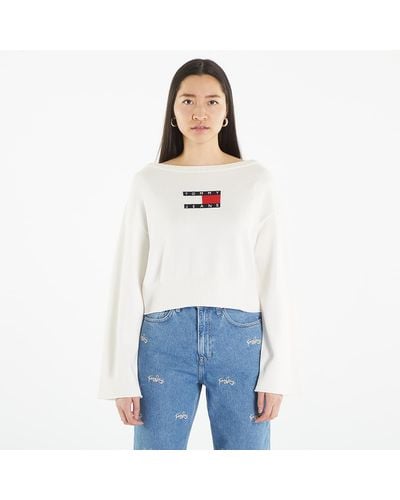 Tommy Hilfiger Lw center flag s pullover - Weiß