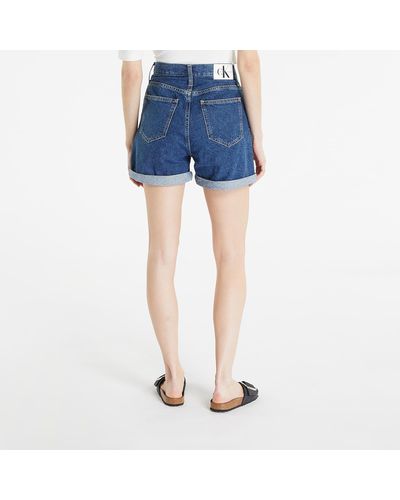 Calvin Klein Jeans mom shorts - Blau