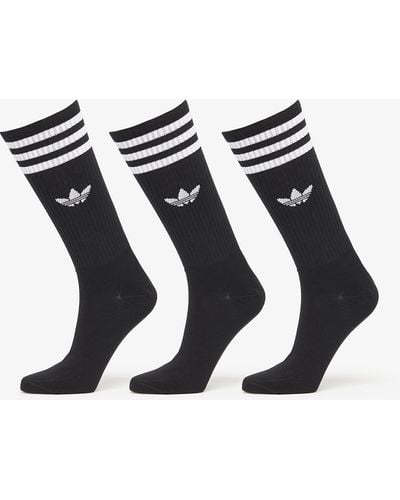 adidas Originals Adidas high crew sock 3-pack black - Noir