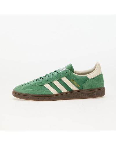 adidas Originals Handball Spezial Leather-trimmed Suede Sneakers - Green
