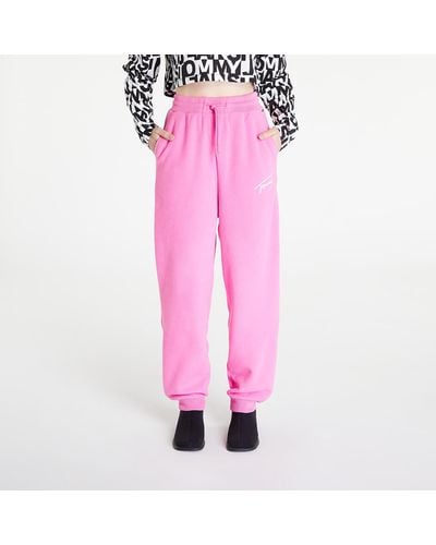 Tommy Hilfiger Tommy Jeans Signature Fleece Sweatpants - Pink