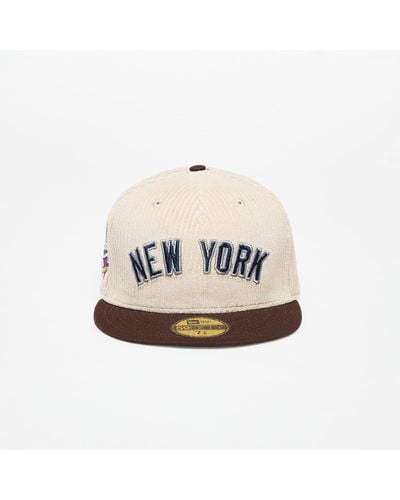 KTZ New York Yankees 59Fifty Fall Cord Fitted Cap - Natural