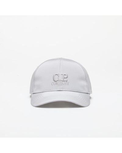 C.P. Company Chrome-r Logo Cap - White