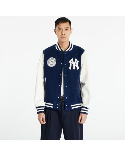 KTZ New York Yankees Heritage Varsity Jacket Dark Blue/ White - Blau