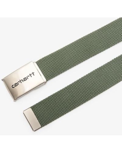 Carhartt Clip belt chrome - Grün