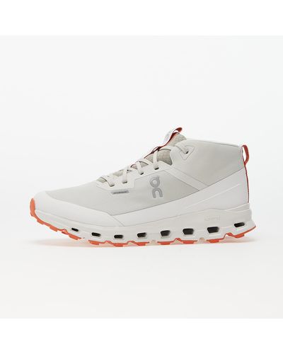On Shoes M Cloudroam Waterproof Ice/ Flare - White