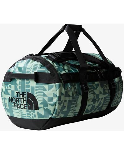 The North Face Base Camp Duffel - M Misty Sage Irregular Geometry Print/ Tnf Black - Groen