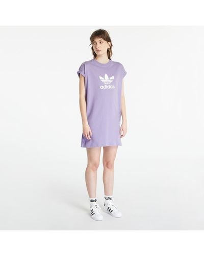 adidas Originals Adidas New New Short Sleeve Trf Tee Dress Magic Lilac - Purple
