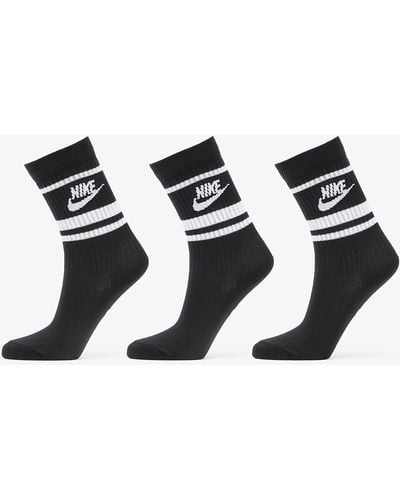 Nike Nsw sportswear everyday essential 3-pack black/ white s - Noir
