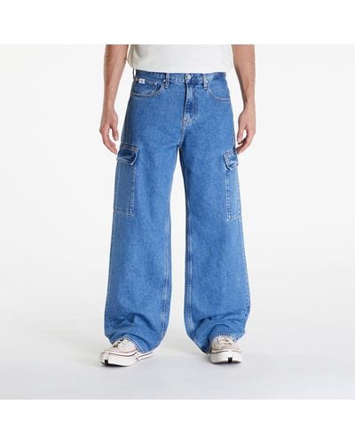 Calvin Klein Jeans 90's Loose Cargo Jeans - Blue