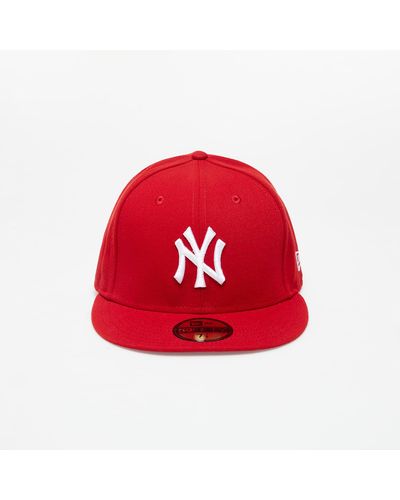 KTZ 59fifty Mlb Basic New York Yankees Cap Scarlet/ White - Red