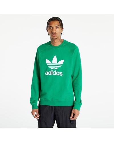 adidas Originals Adidas Adicolor Classics Trefoil Crewneck Sweatshirt - Green