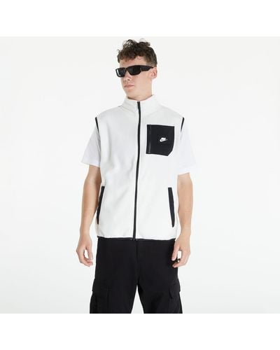 Nike Nsw therma-fit polar fleece vest sail/ black - Weiß