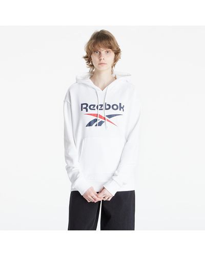 Reebok Identity logo french terry hoodie - Weiß