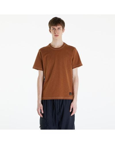 Nike Life short-sleeve knit top lt british tan/ phantom - Marrone