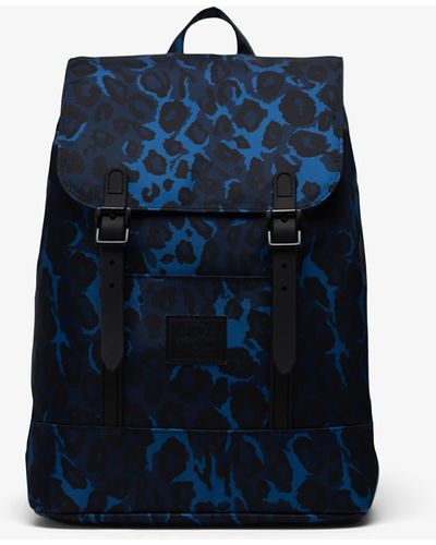 Herschel Supply Co. Retreat Mini Backpack Cheetah Camo Bright Cobalt - Blue